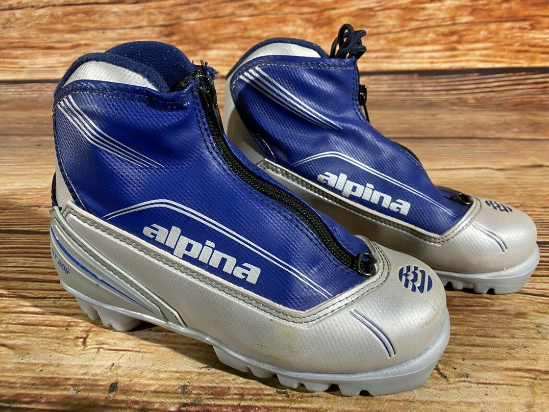 Alpina ST20jr Kids Nordic Cross Country Ski Boots Size EU33 US2 for NNN A-10