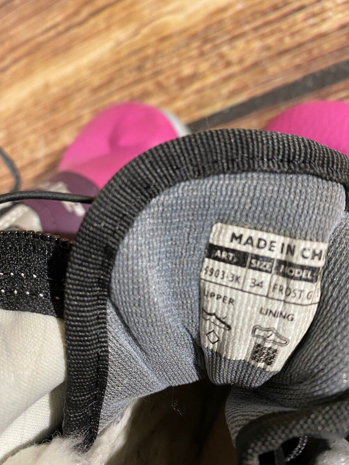 Alpina Frost Kids Nordic Cross Country Ski Boots Size EU34 US3 NNN A-797