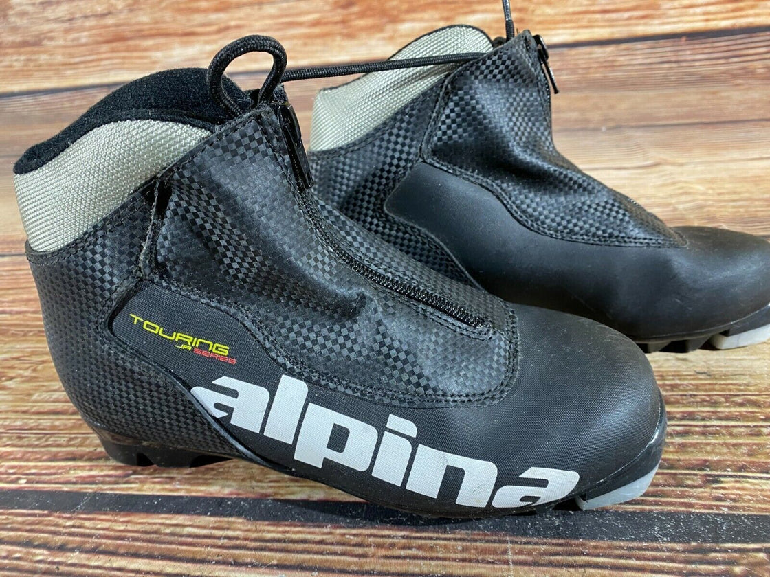 Alpina Touring Kids Nordic Cross Country Ski Boots Size EU36 US4.5 for NNN A-248