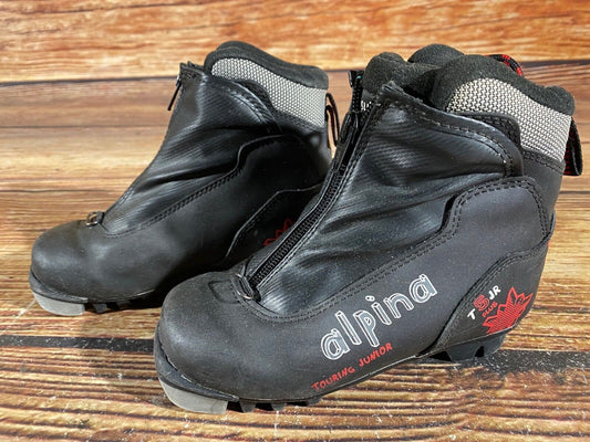Alpina T5jr Cross Country Ski Boots Classic NNN EU 30 US 12 Kids 195mm A-950