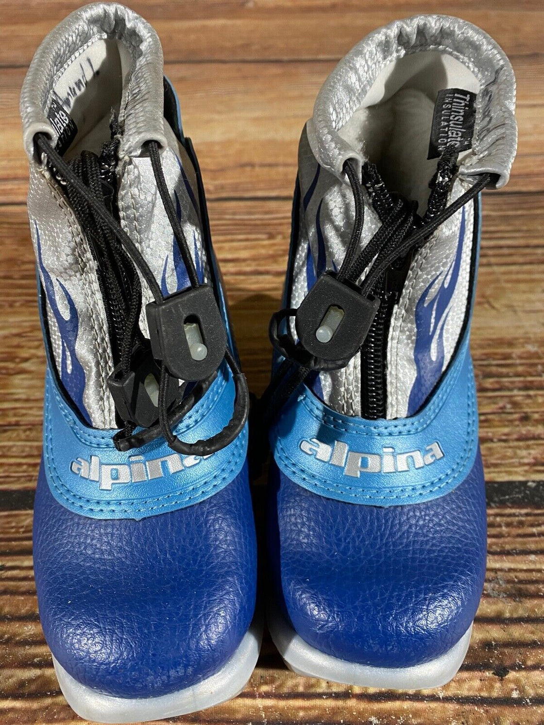 Alpina Frost Kids Nordic Cross Country Ski Boots Size EU27 US9.5 NNN A-967