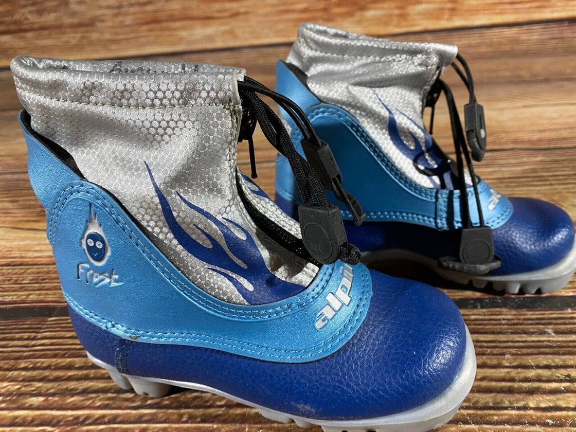 Alpina Frost Kids Nordic Cross Country Ski Boots Size EU27 US9.5 NNN A-967