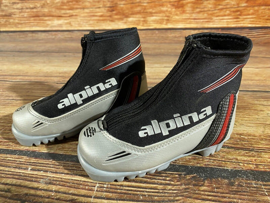 Alpina ST10jr Cross Country Ski Boots Classic NNN EU 28 US 10.5 Kids A-1024