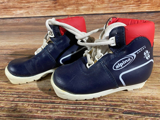 Alpina 82 Cross Country Ski Boots Classic NNN EU 26 US 9 Kids 172mm A-140