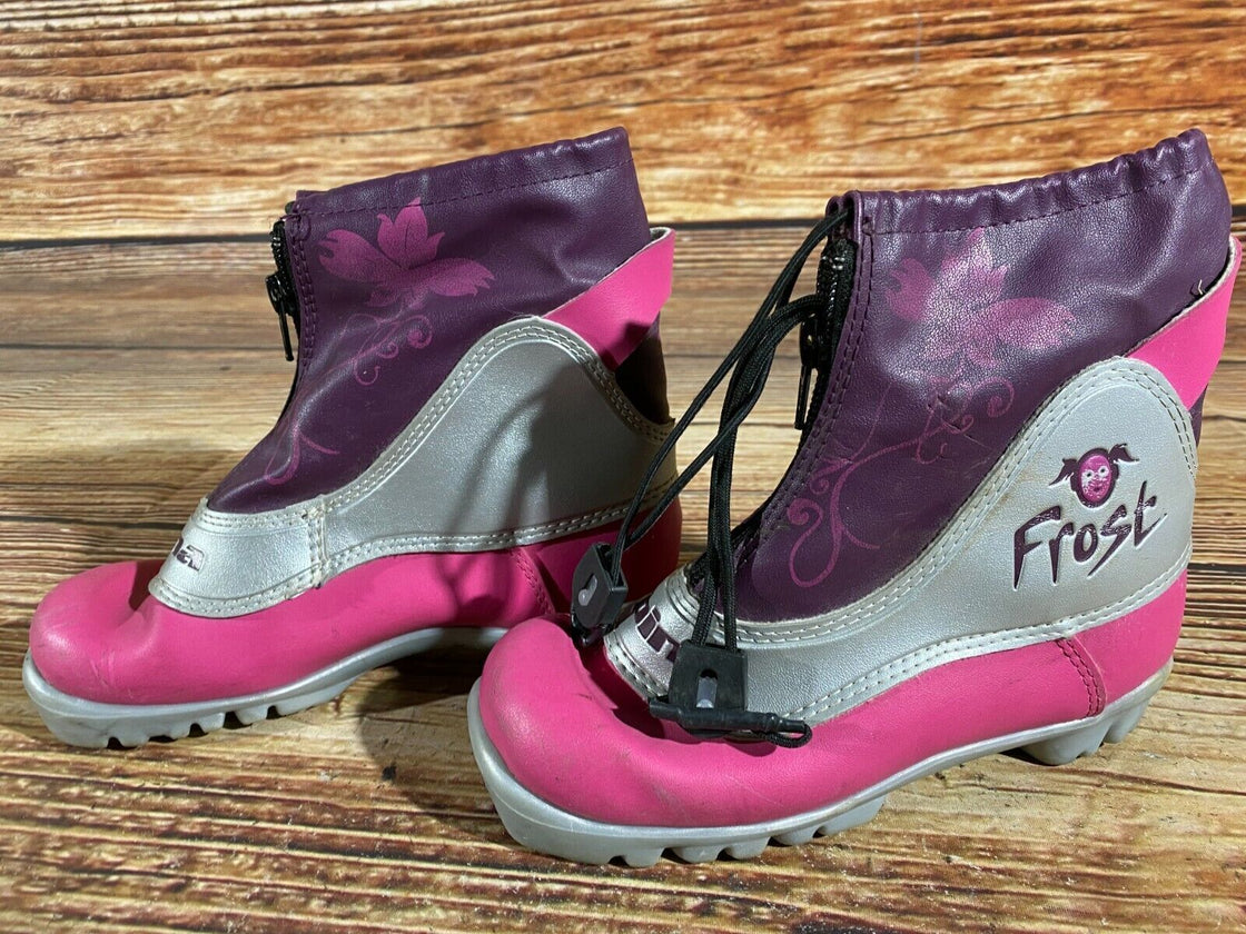 Alpina Frost Kids Nordic Cross Country Ski Boots Size EU32 US1.5 for NNN A-18