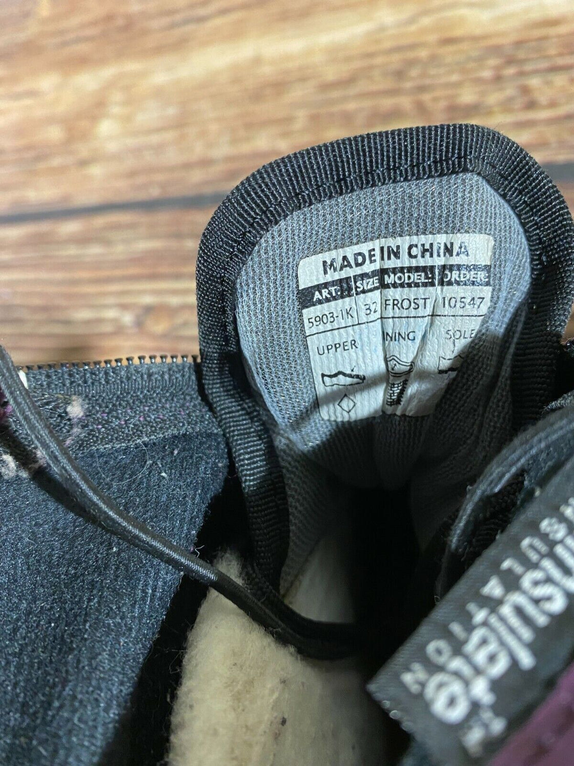 Alpina Frost Kids Nordic Cross Country Ski Boots Size EU32 US1.5 for NNN A-18