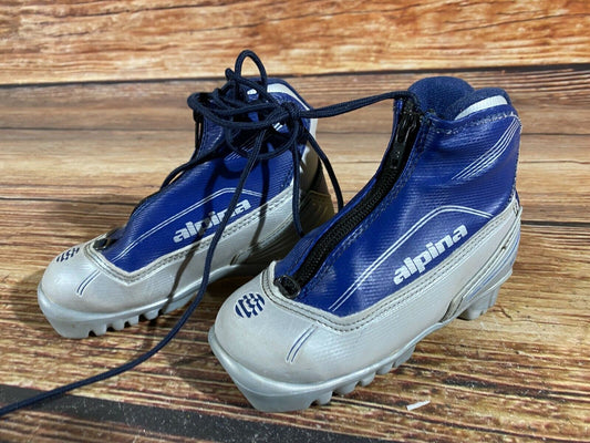 Alpina ST20jr Cross Country Ski Boots Classic NNN EU 28 US 3 Kids 190mm A-162