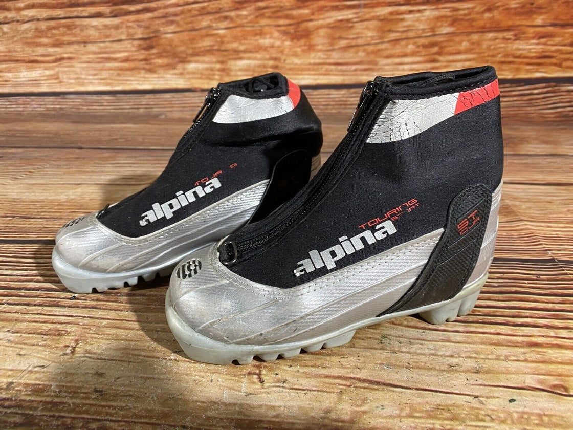 Alpina ST10jr Kids Nordic Cross Country Ski Boots Size EU29 US11 NNN A-864