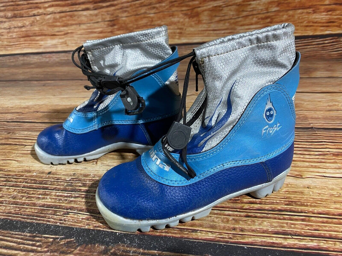 Alpina Frost Kids Nordic Cross Country Ski Boots Size EU31 US12.5 NNN A-764