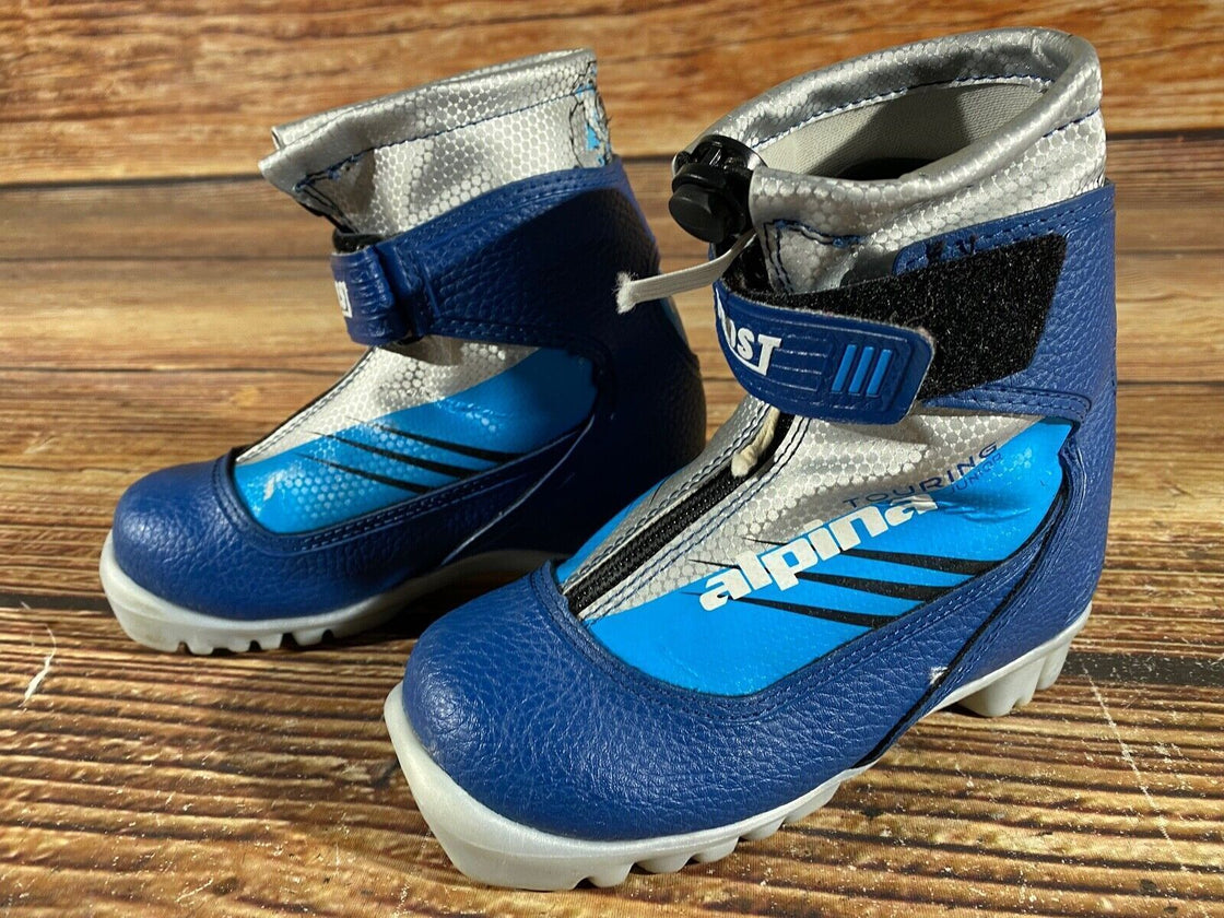 Alpina Frost Kids Nordic Cross Country Ski Boots Size EU29 US11 NNN A-965