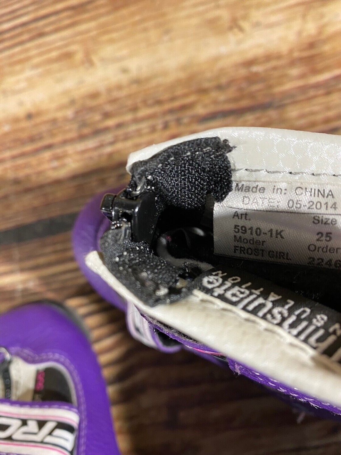 Alpina Frost Kids Nordic Cross Country Ski Boots Size EU25 US8.5 NNN A-793