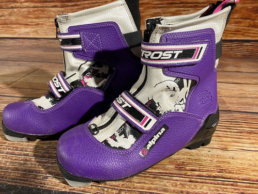 Alpina Frost Cross Country Ski Boots Classic NNN EU 35 US 3.5 Kids 230mm A-988