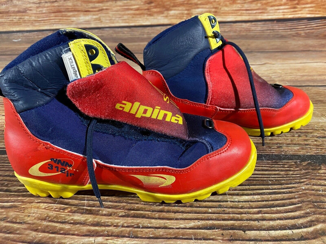 Alpina 312jr Kids Nordic Cross Country Ski Boots Size EU36 US4.5 NNN A-844