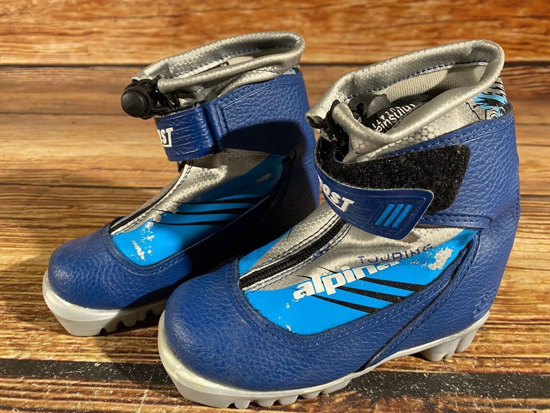 Alpina Frost Kids Nordic Cross Country Ski Boots Size EU27 US9.5 NNN A-960