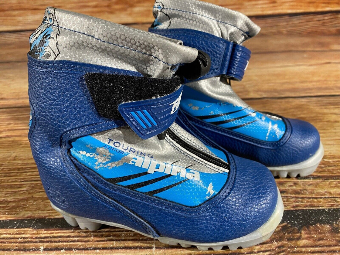Alpina Frost Kids Nordic Cross Country Ski Boots Size EU27 US9.5 NNN A-960