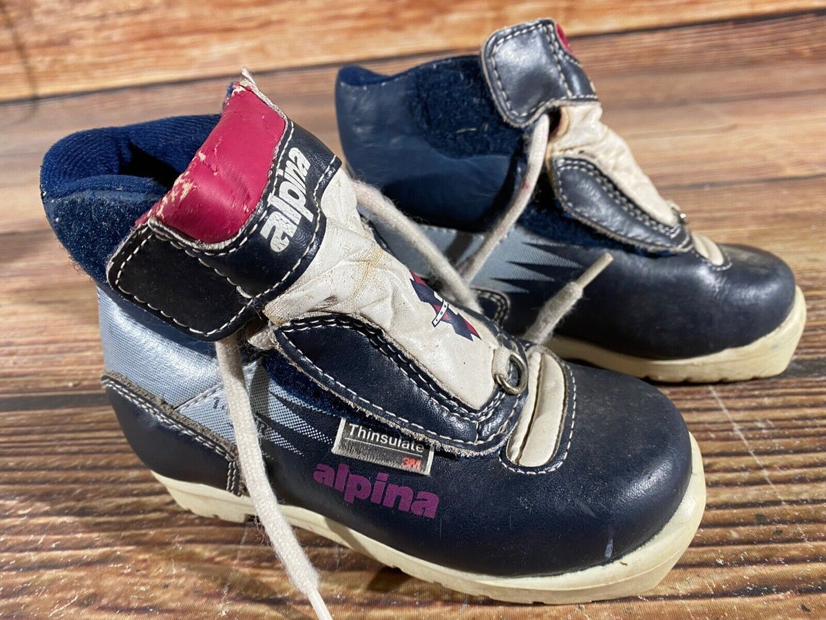 Alpina 145 Cross Country Ski Boots Classic NNN EU 26 US 9 Kids 175mm A-982