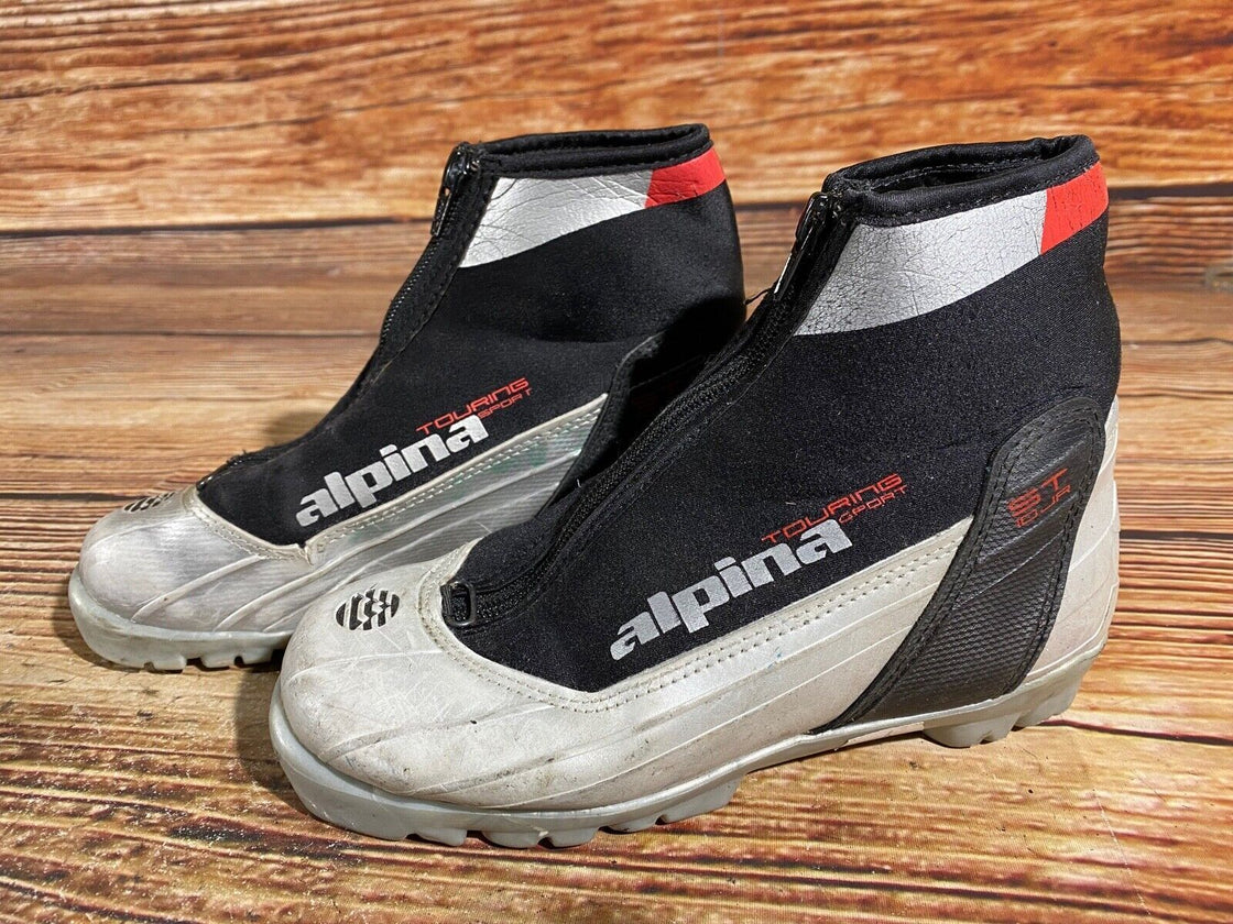 Alpina ST10 Kids Nordic Cross Country Ski Boots Size EU35 US3.5 NNN A-827