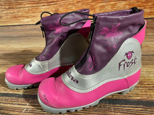Alpina Frost Cross Country Ski Boots Classic NNN EU 34 US 3 Kids 225mm A-991