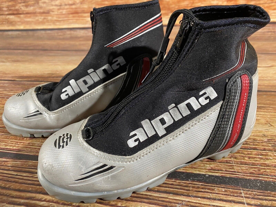 Alpina ST10jr Kids Nordic Cross Country Ski Boots Size EU35 US3.5 NNN A-805