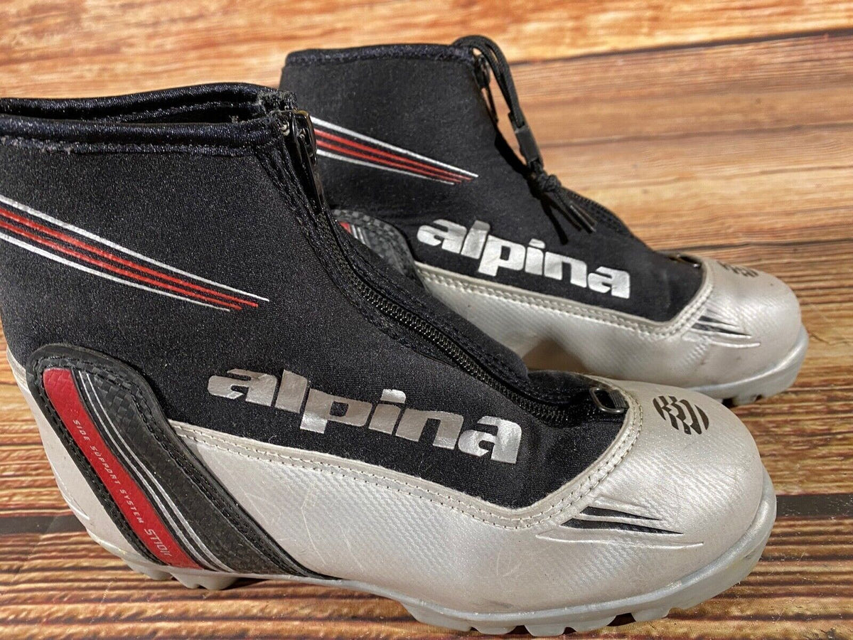 Alpina ST10jr Cross Country Ski Boots Classic NNN EU 35 US 3.5 Kids 230mm A-805