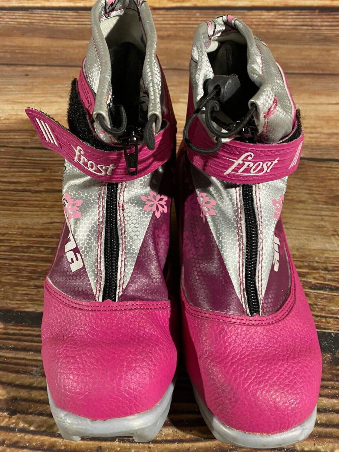 Alpina Frost Kids Nordic Cross Country Ski Boots Size EU36 US4.5 NNN A-813