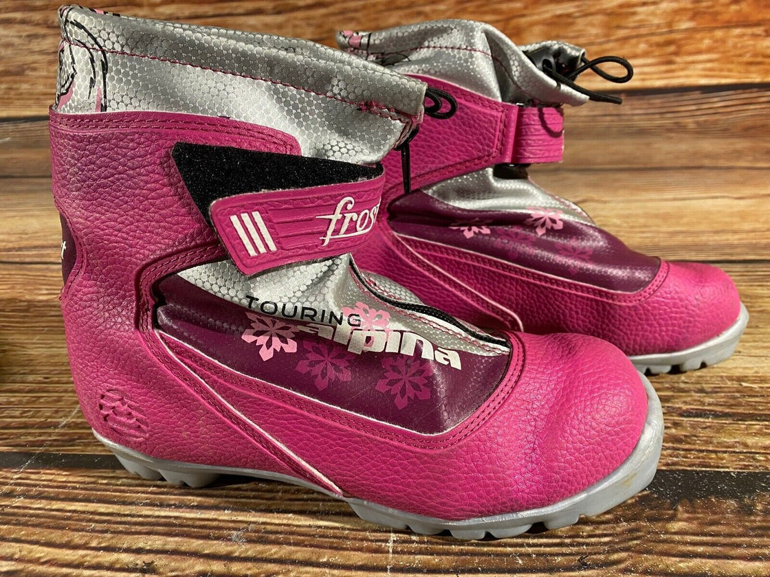 Alpina Frost Kids Nordic Cross Country Ski Boots Size EU36 US4.5 NNN A-813