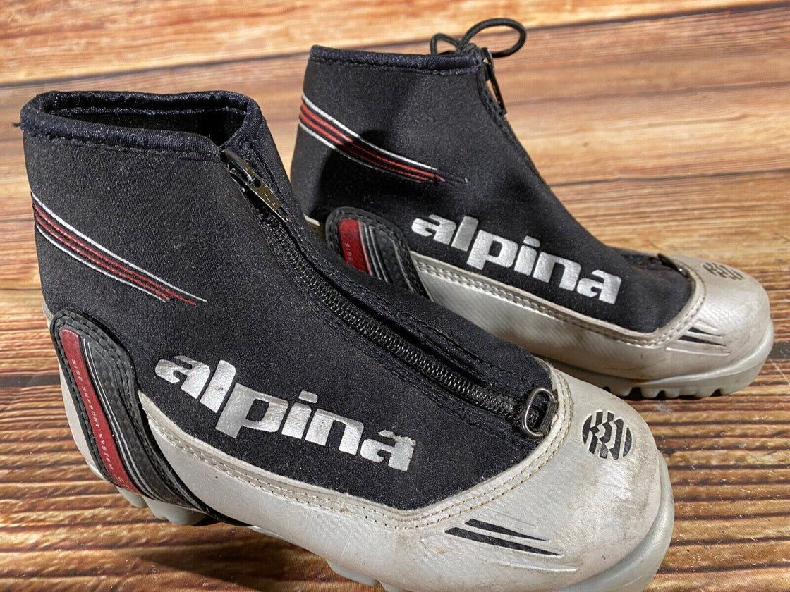 Alpina KidsST10jr Kids Nordic Cross Country Ski Boots Size EU31 US12.5 NNN A-700