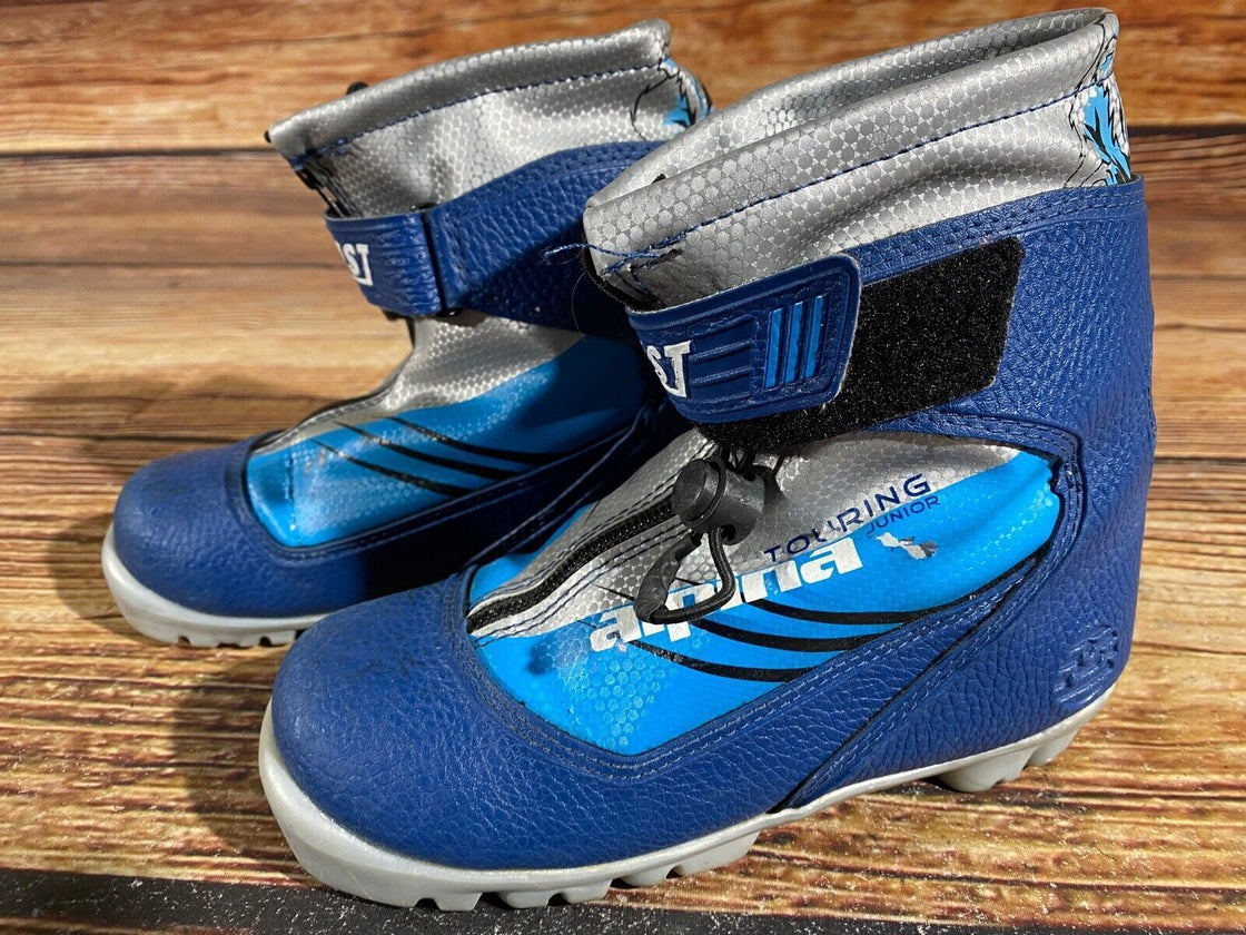 Alpina Frost Kids Nordic Cross Country Ski Boots Size EU32 US1.5 NNN A-796