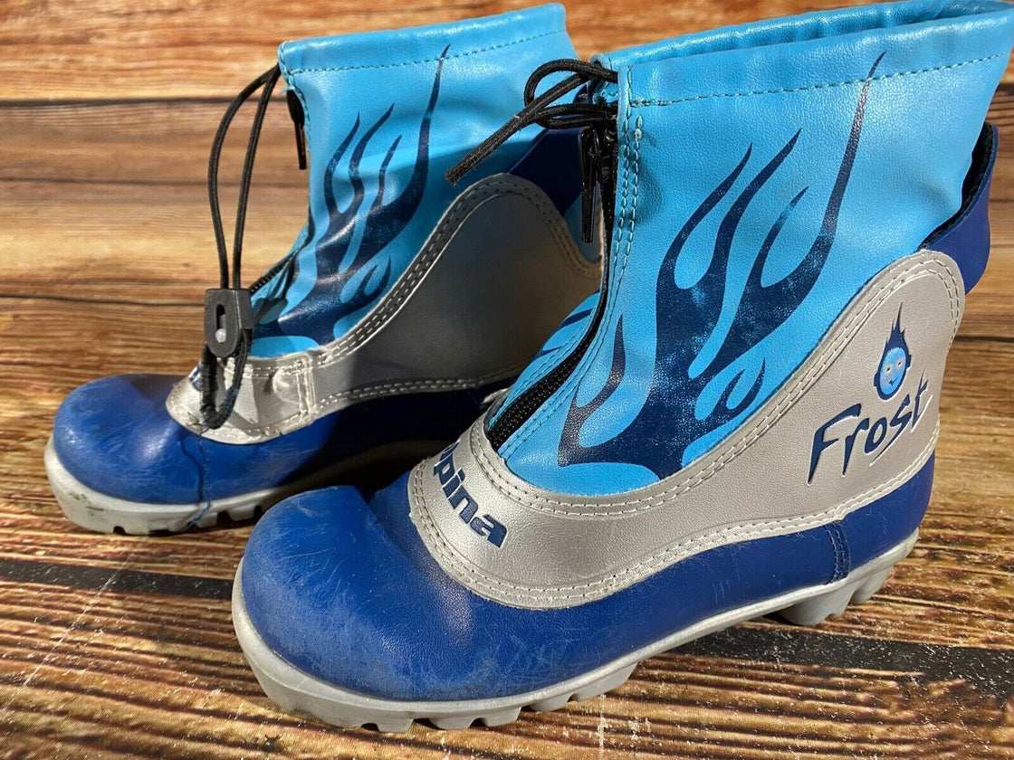 Alpina Frost Kids Nordic Cross Country Ski Boots Size EU33 US2 NNN A-968