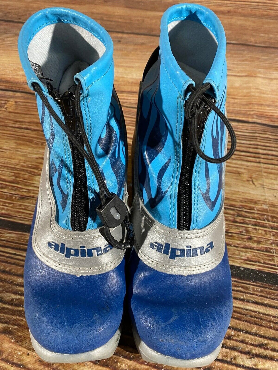 Alpina Frost Kids Nordic Cross Country Ski Boots Size EU33 US2 NNN A-968
