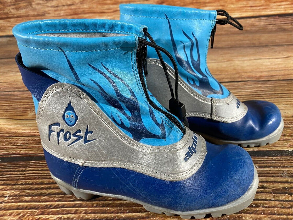 Alpina Frost Kids Nordic Cross Country Ski Boots Size EU33 US2 NNN A-968