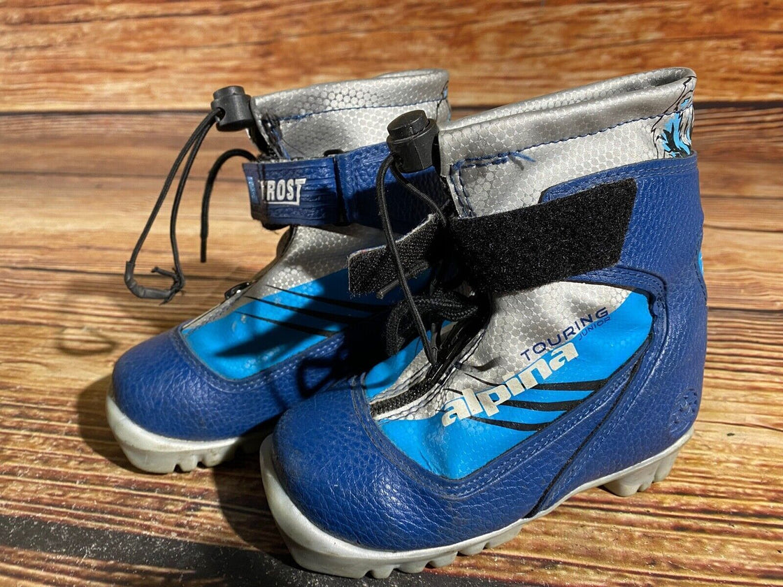 Alpina Frost Kids Nordic Cross Country Ski Boots Size EU26 US8.5 NNN A-809