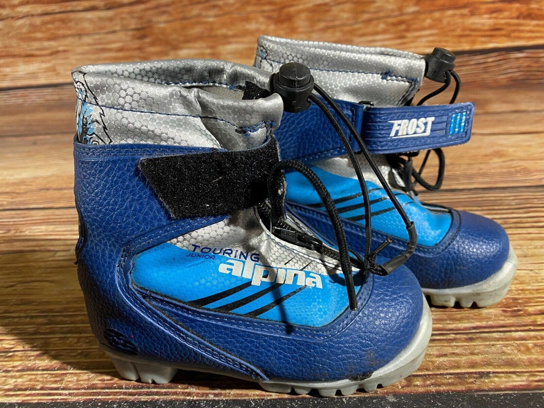 Alpina Frost Kids Nordic Cross Country Ski Boots Size EU26 US8.5 NNN A-809