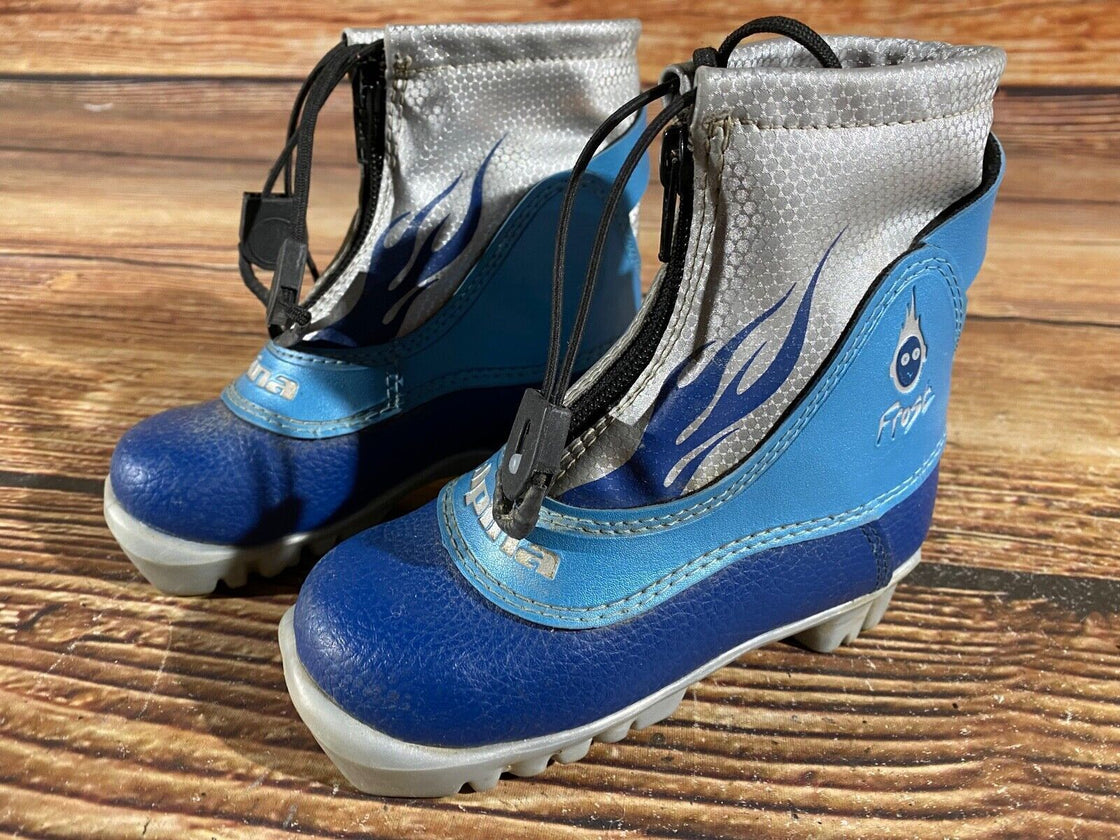Alpina Frost Kids Nordic Cross Country Ski Boots Size EU26 US9 NNN A-818