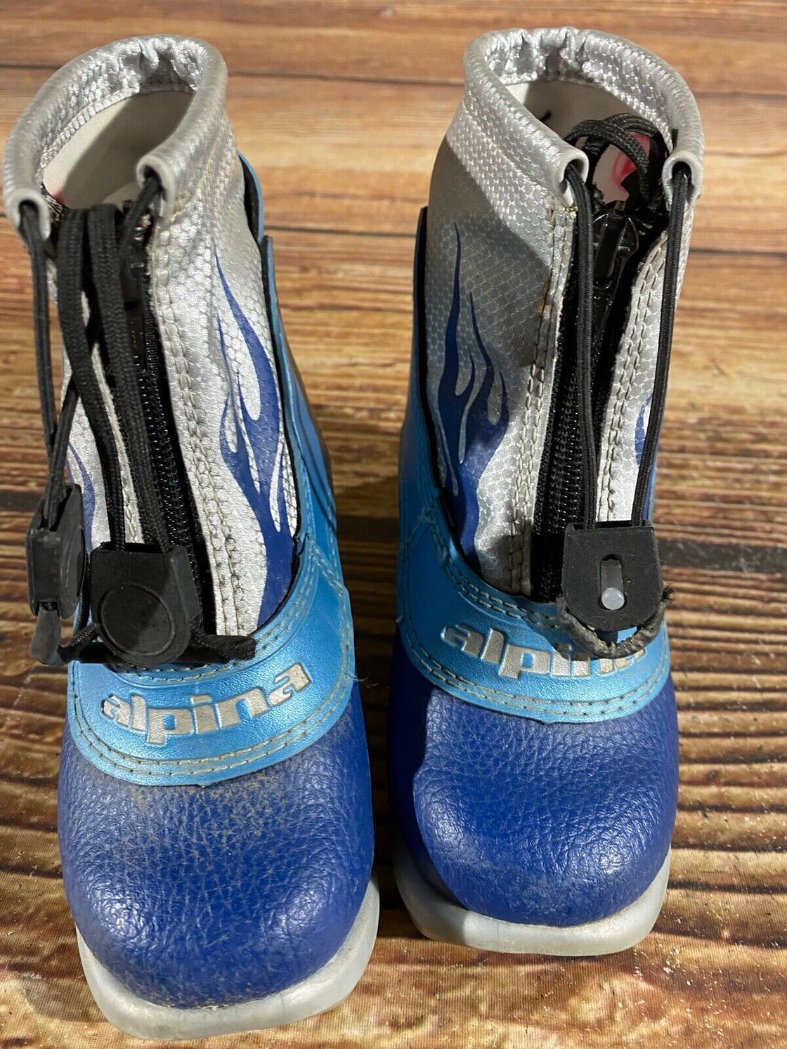 Alpina Frost Kids Nordic Cross Country Ski Boots Size EU26 US9 NNN A-818