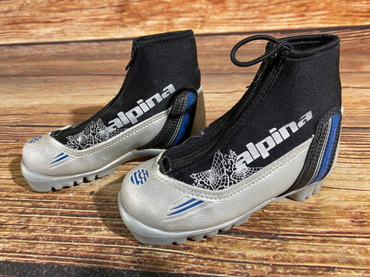 Alpina ST10 Cross Country Ski Boots Classic NNN EU 29 US 11.5 Kids 190mm A-738
