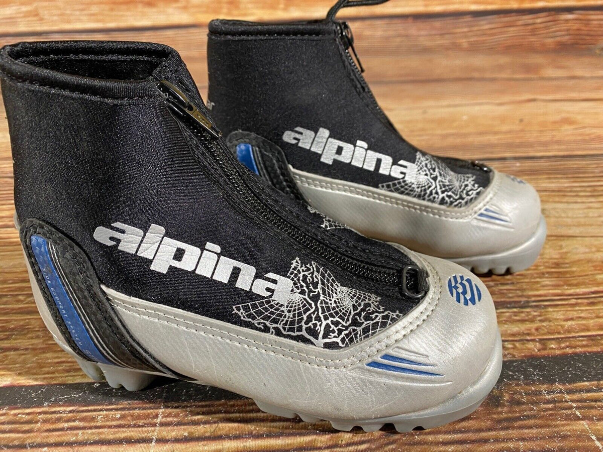 Alpina ST10 Cross Country Ski Boots Classic NNN EU 29 US 11.5 Kids 190mm A-738