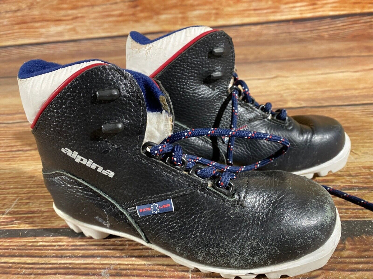 Alpina Cross Country Ski Boots Classic NNN EU 30 US 12 Kids 200mm A-831