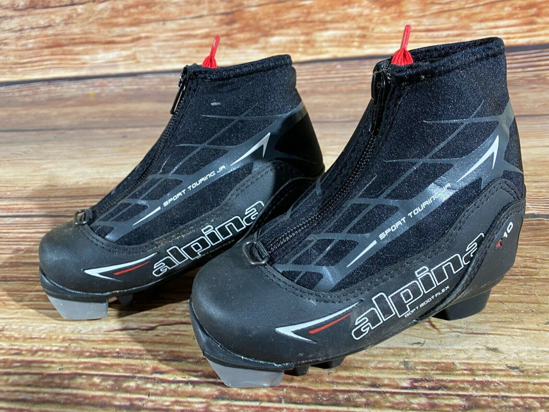 Alpina T10jr Kids Nordic Cross Country Ski Boots Size EU25 US8.5 for NNN A-247