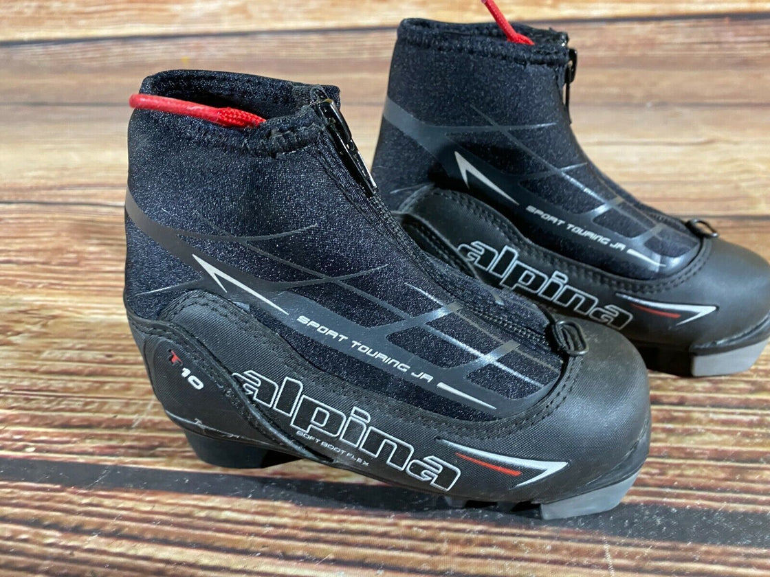 Alpina T10jr Kids Nordic Cross Country Ski Boots Size EU25 US8.5 for NNN A-247