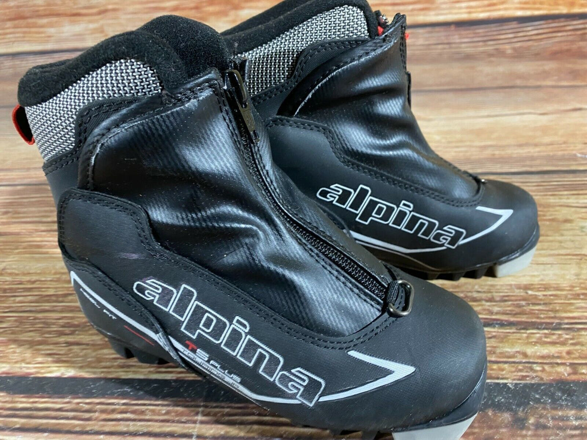Alpina T5 Plus Cross Country Ski Boots Classic NNN EU 30 US 12 Kids 200mm A-277