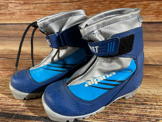 Alpina Frost Cross Country Ski Boots Classic NNN EU 31 US 13 Kids 200mm A-860