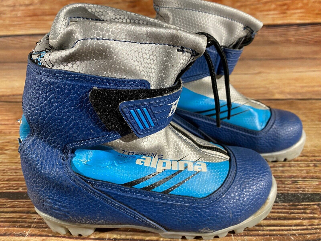 Alpina Frost Kids Nordic Cross Country Ski Boots Size EU31 US12.5 NNN A-860