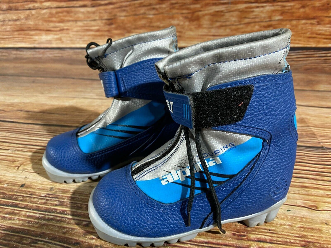 Alpina Frost Kids Nordic Cross Country Ski Boots Size EU27 US9.5 for NNN A-388