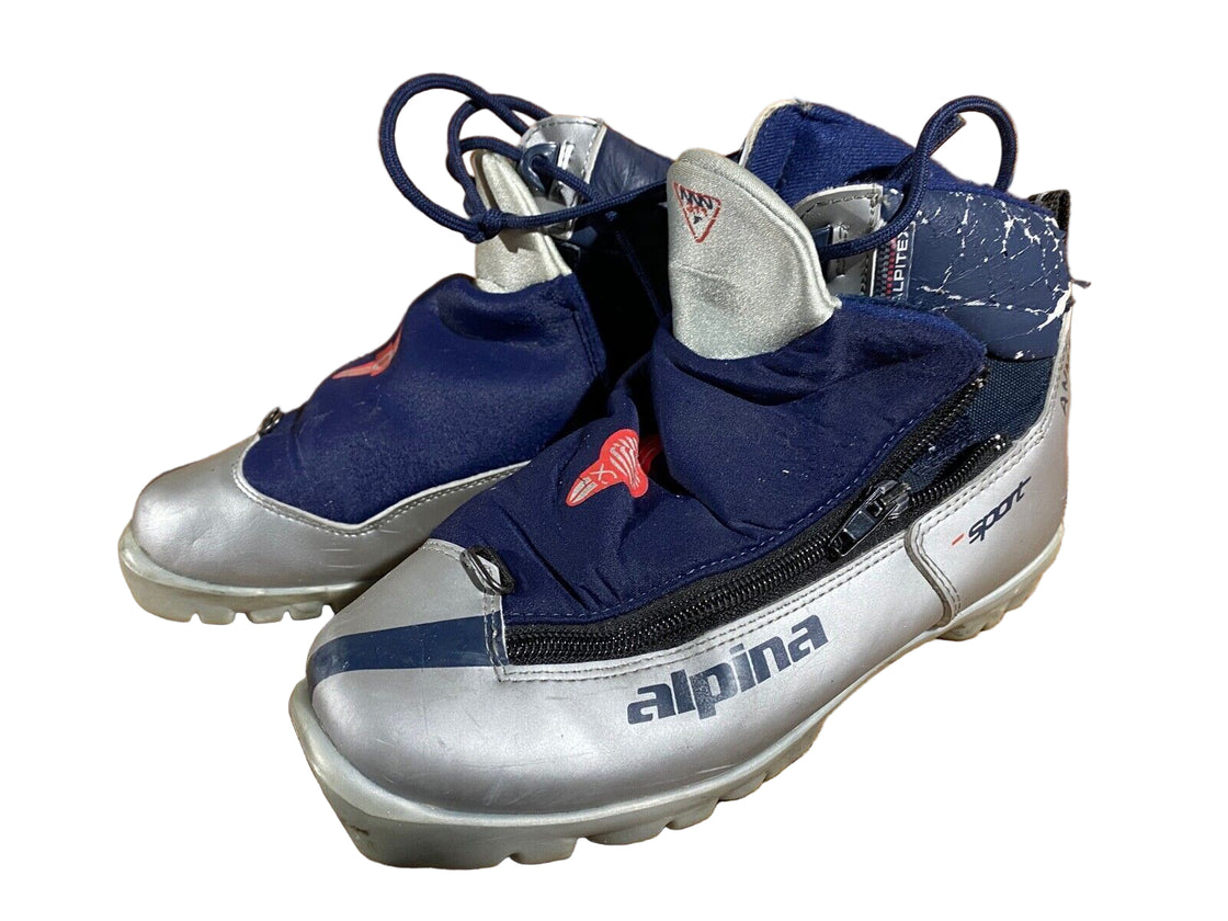 Alpina 311 Kids Nordic Cross Country Ski Boots Size EU36 US4.5 NNN A-757