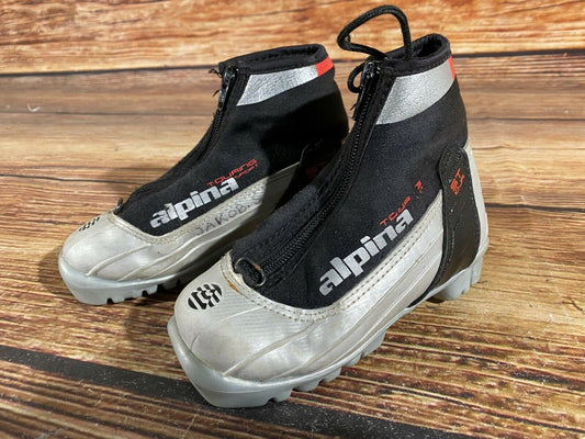 Alpina ST10jr Cross Country Ski Boots Classic NNN EU 29 US 11.5 Kids 195mm A-491