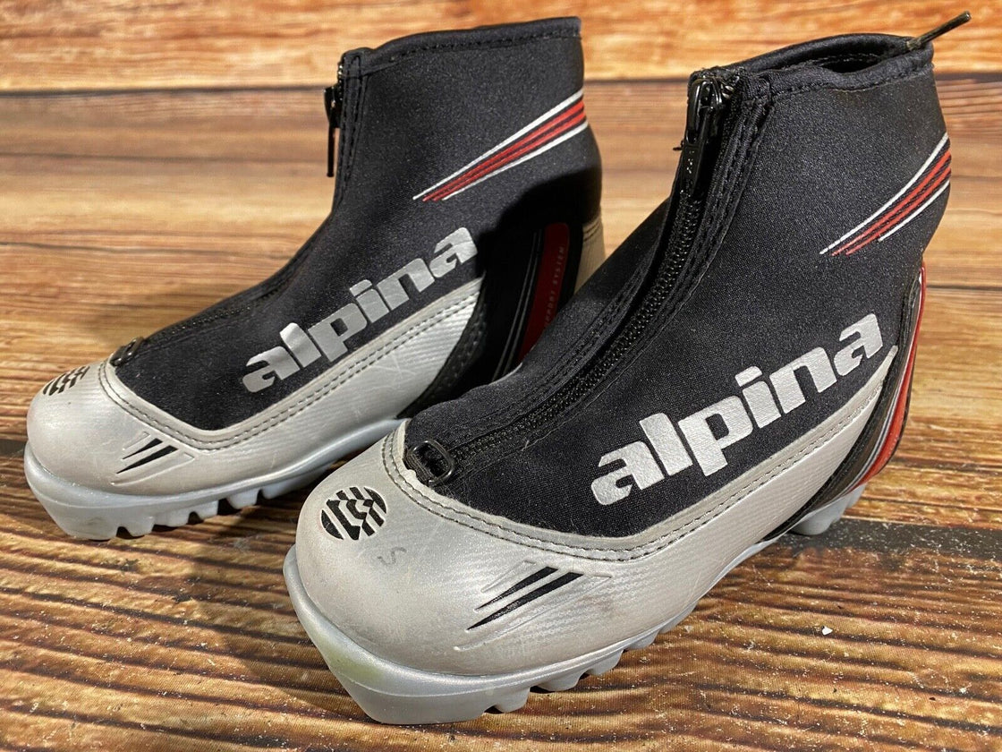 Alpina ST10jr Kids Nordic Cross Country Ski Boots Size EU29 US11 NNN A-781