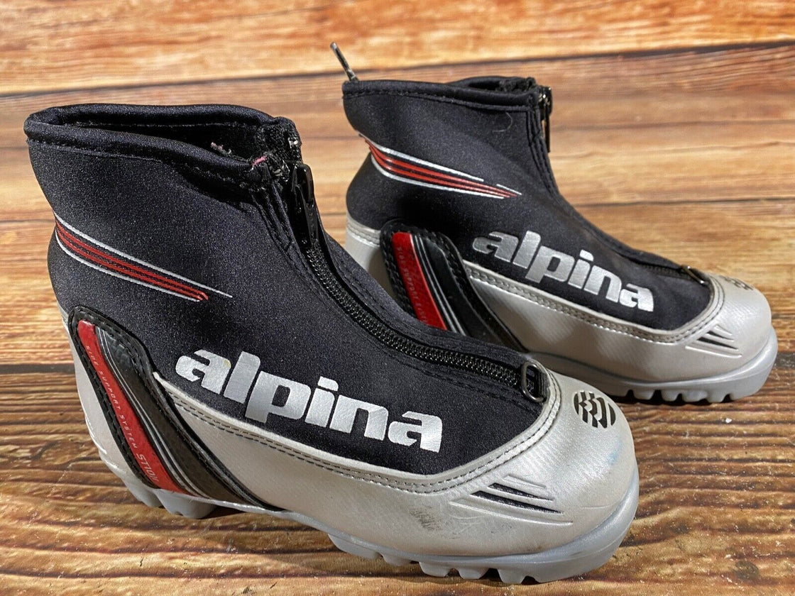 Alpina ST10jr Kids Nordic Cross Country Ski Boots Size EU29 US11 NNN A-781