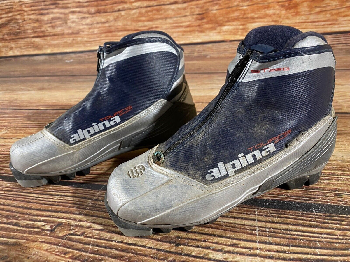 Alpina ST28G Cross Country Ski Boots Classic NNN EU 35 US 3.5 Kids 230mm A-845