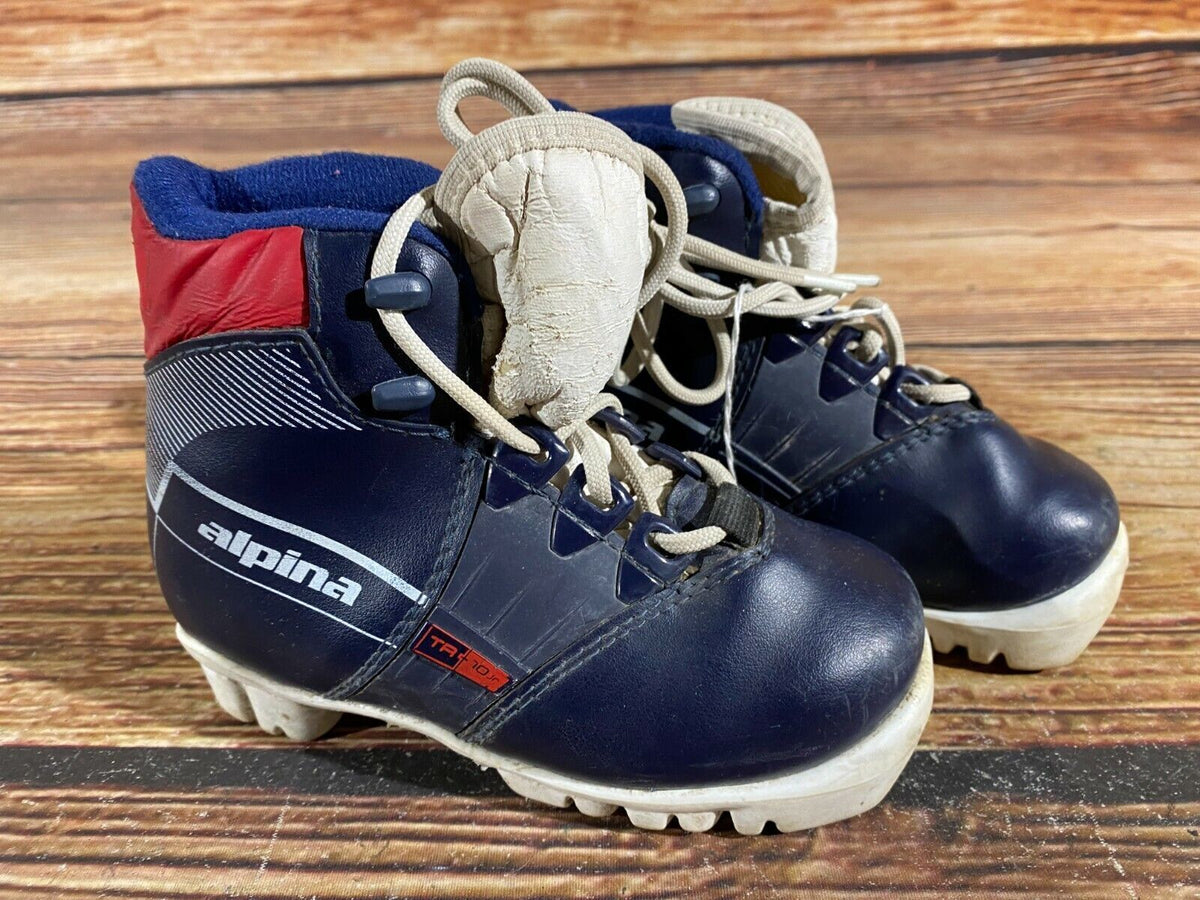 Alpina TR10jr Cross Country Ski Boots Classic NNN EU 25 US 8.5 Kids 175mm A-58